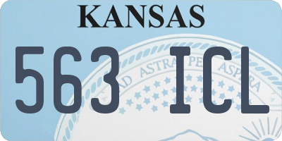 KS license plate 563ICL