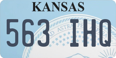 KS license plate 563IHQ