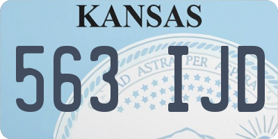 KS license plate 563IJD