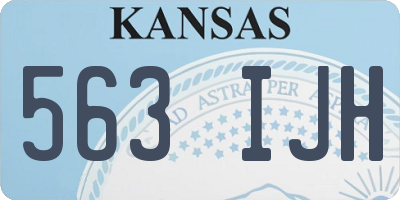 KS license plate 563IJH