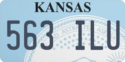 KS license plate 563ILU