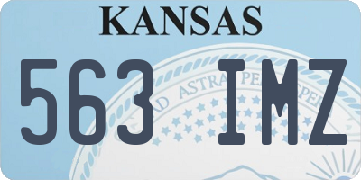 KS license plate 563IMZ