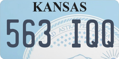 KS license plate 563IQQ