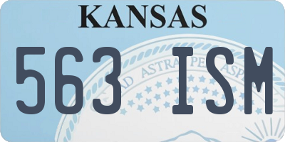 KS license plate 563ISM