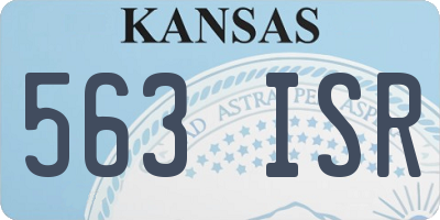 KS license plate 563ISR