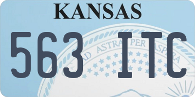 KS license plate 563ITC