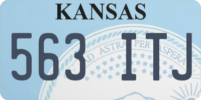 KS license plate 563ITJ