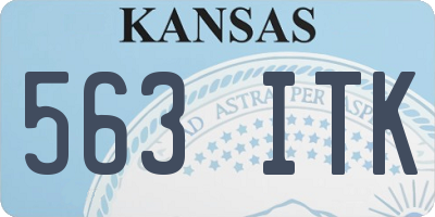KS license plate 563ITK