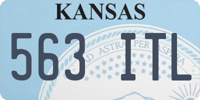 KS license plate 563ITL