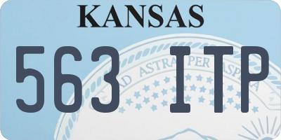 KS license plate 563ITP