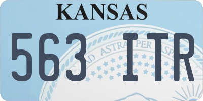KS license plate 563ITR