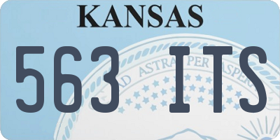 KS license plate 563ITS