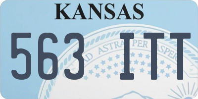 KS license plate 563ITT