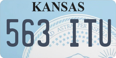 KS license plate 563ITU