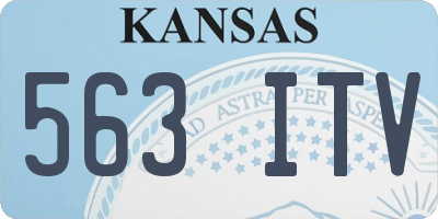 KS license plate 563ITV