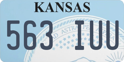KS license plate 563IUU