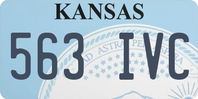 KS license plate 563IVC