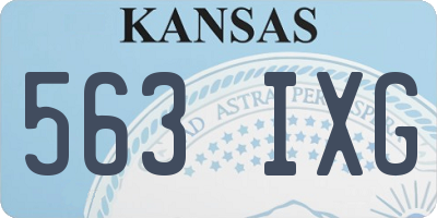 KS license plate 563IXG