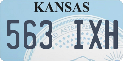 KS license plate 563IXH