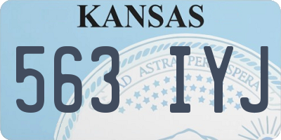 KS license plate 563IYJ