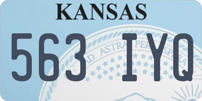 KS license plate 563IYQ