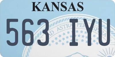 KS license plate 563IYU