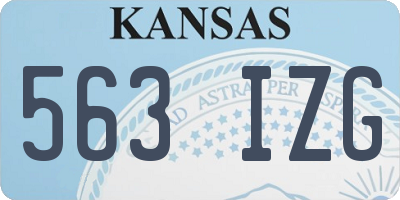 KS license plate 563IZG