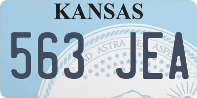 KS license plate 563JEA
