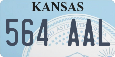 KS license plate 564AAL