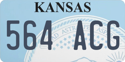 KS license plate 564ACG