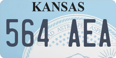 KS license plate 564AEA