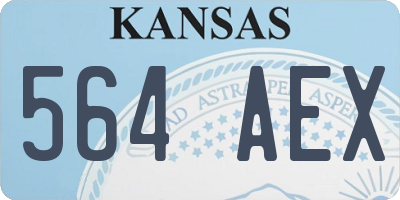 KS license plate 564AEX