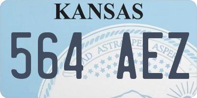 KS license plate 564AEZ