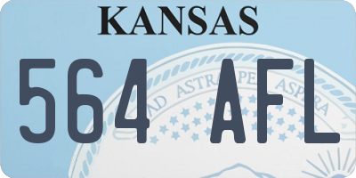 KS license plate 564AFL