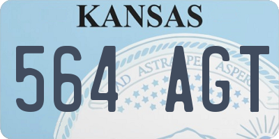 KS license plate 564AGT