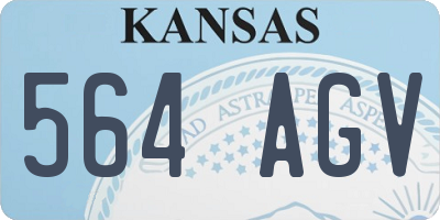 KS license plate 564AGV