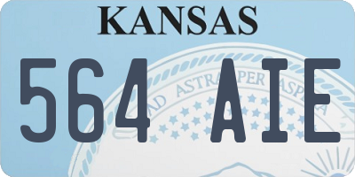KS license plate 564AIE