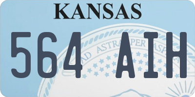 KS license plate 564AIH
