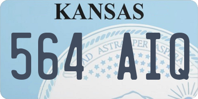 KS license plate 564AIQ