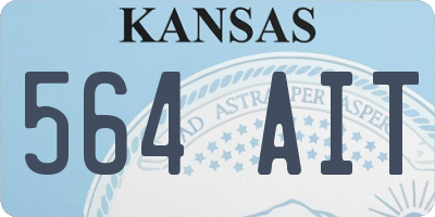 KS license plate 564AIT