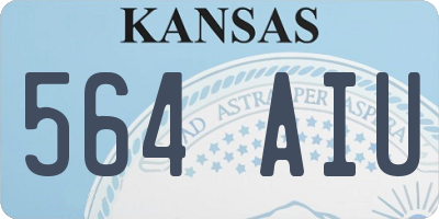 KS license plate 564AIU