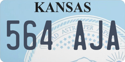 KS license plate 564AJA