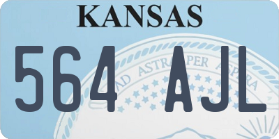 KS license plate 564AJL