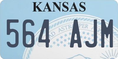 KS license plate 564AJM