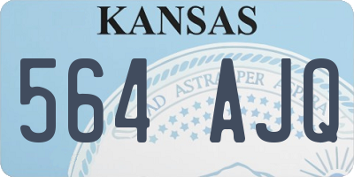 KS license plate 564AJQ