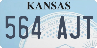 KS license plate 564AJT