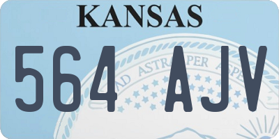 KS license plate 564AJV