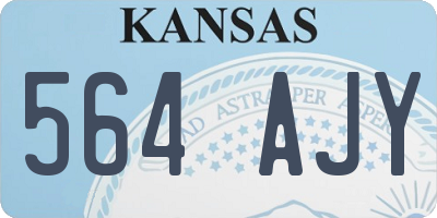 KS license plate 564AJY