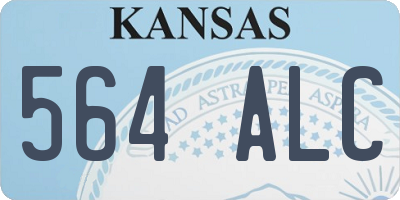 KS license plate 564ALC