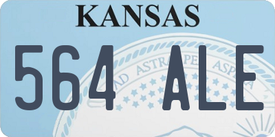 KS license plate 564ALE